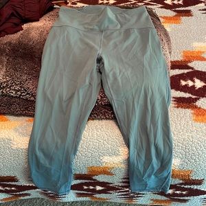 Lululemon legging cropped - teal - size 8